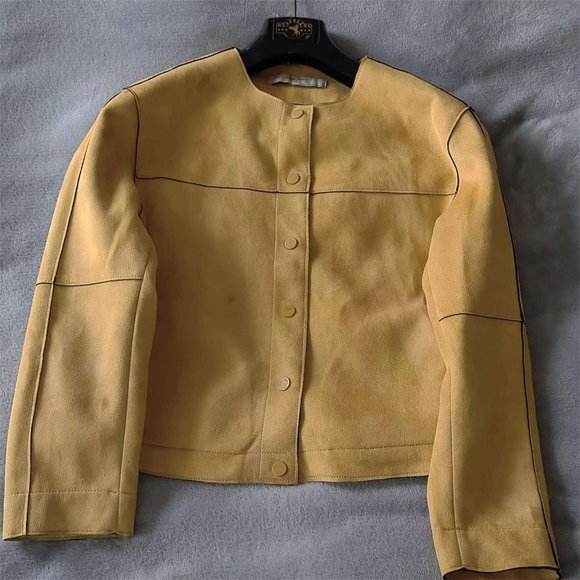 Zara Dresses & Skirts - Zara Yellow Jacket Girl Coat Outerwear